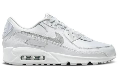 nike weiß damen glitzer|Nike Air Max 90 SE Silber Glitter (Damen) – FJ4579.